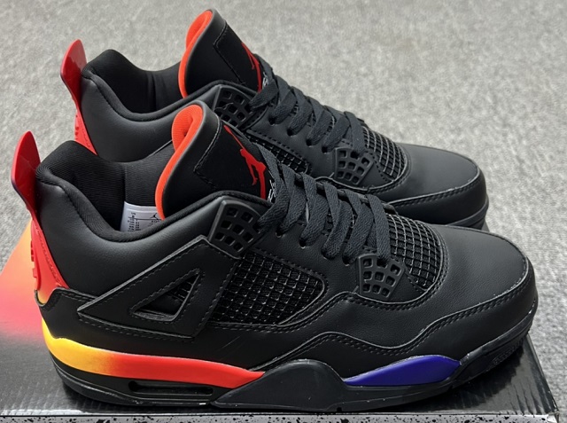 Air Jordan 4 Retro 2024 Grade AAA J Balvin Medellin Sunset Black - Click Image to Close